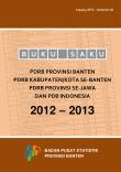 Buku Saku PDRB Provinsi Banten, PDRB Kabupaten/Kota se-Banten, PDRB Provinsi se-Jawa dan PDB Indonesia 2012–2013