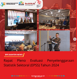 Plenary Meeting of Evaluation of Sectoral Statistics Implementationof Banten Province in 2024